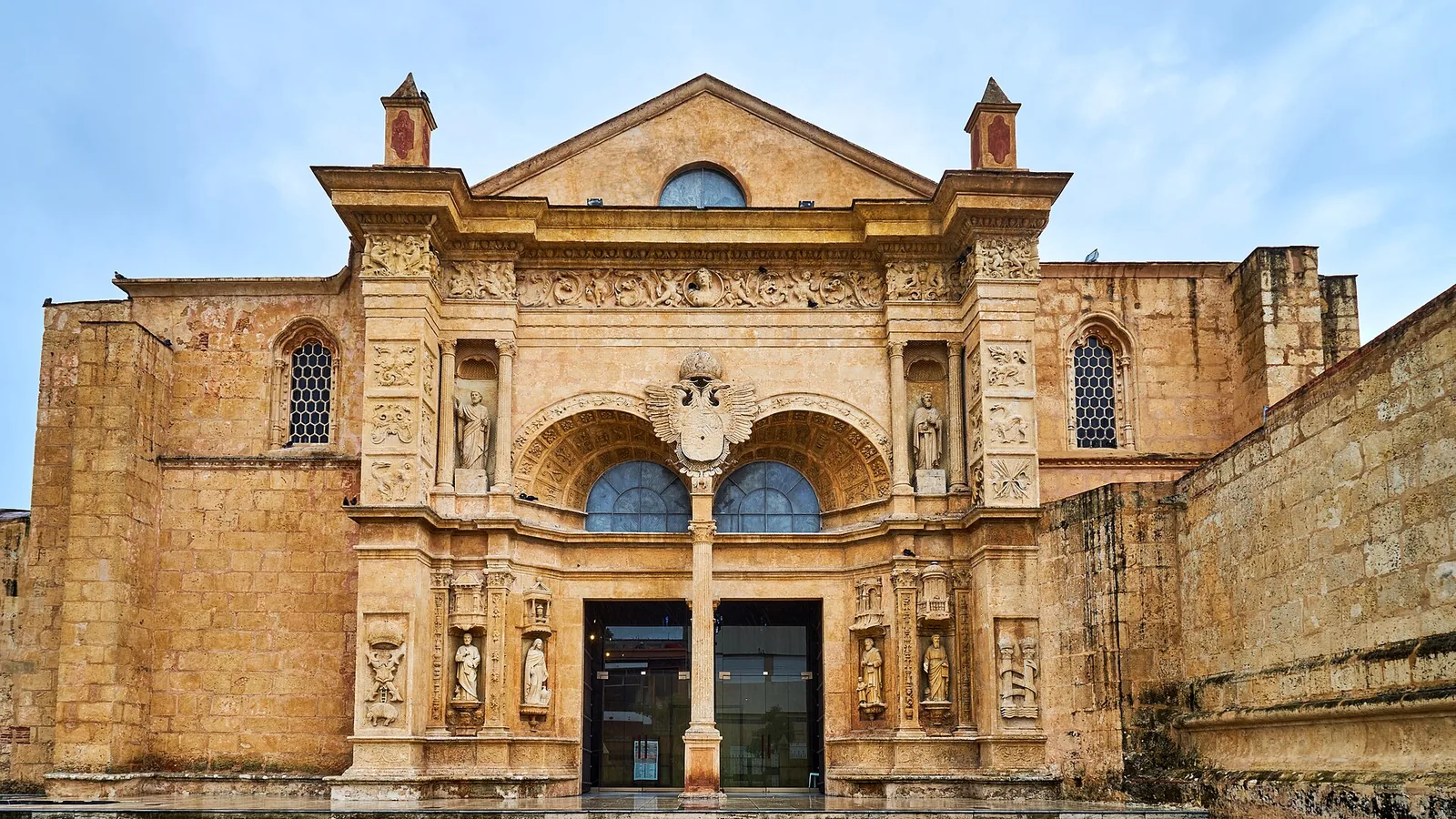 Front of the Catedral Primada de América in the Colonial Zone of Santo Domingo