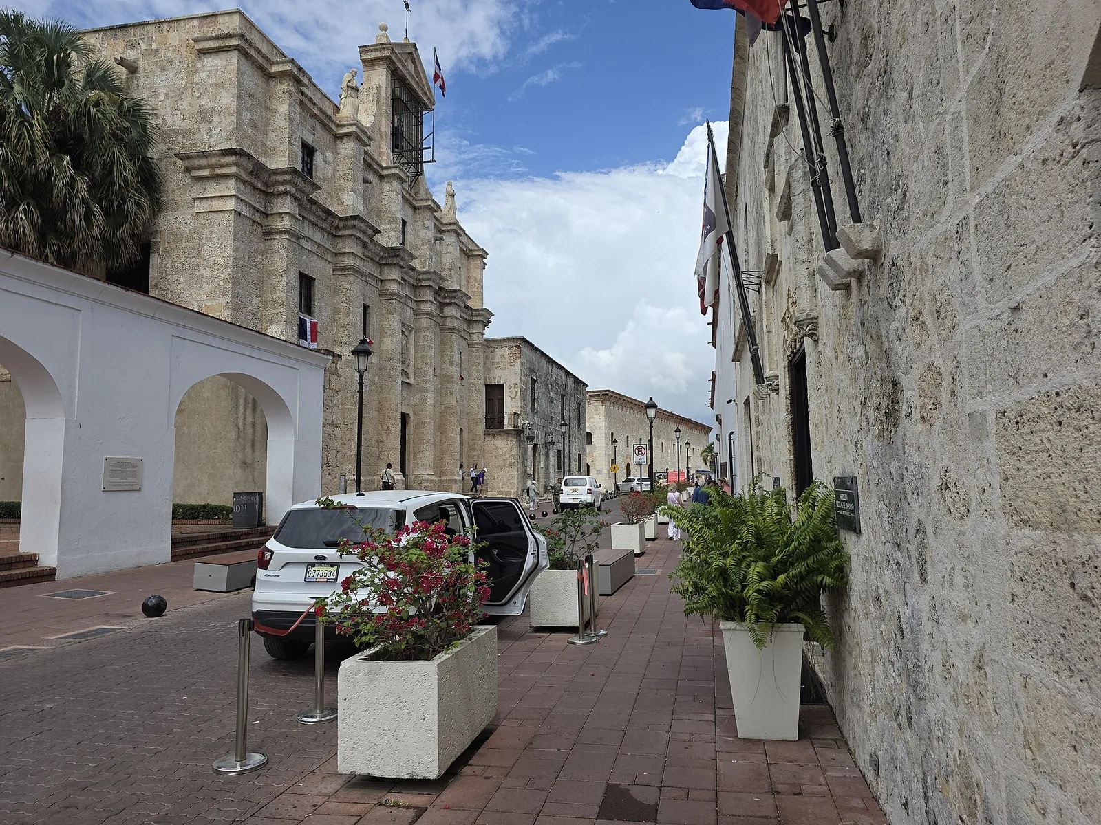 Calle Las Damas, a stone street in the Colonial Zone of Santo Domingo