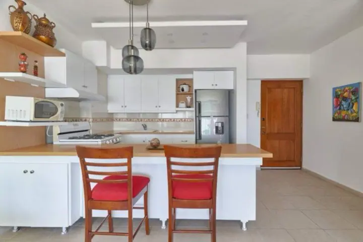Colourful one-bedroom with an ocean view: photo 4