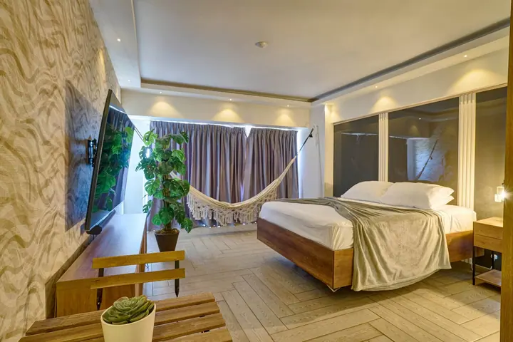Comfortable studio with a bathtub and a sea view: photo 34