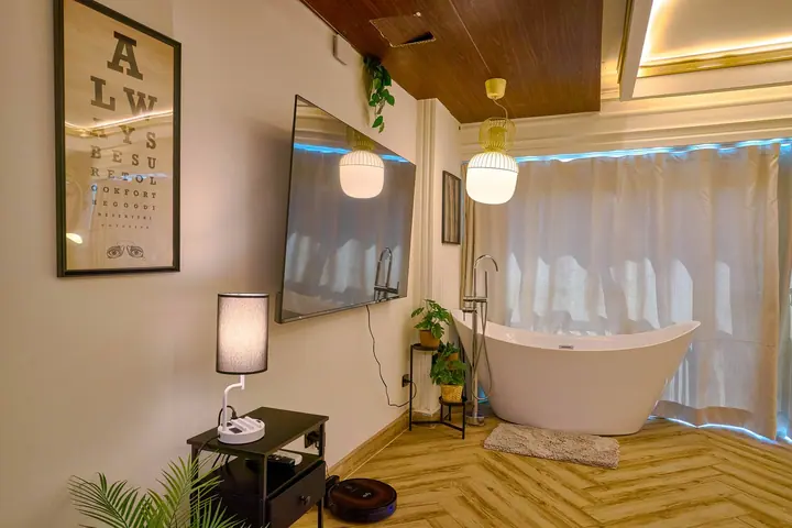Elegant ocean-view studio with a bathtub: photo 32